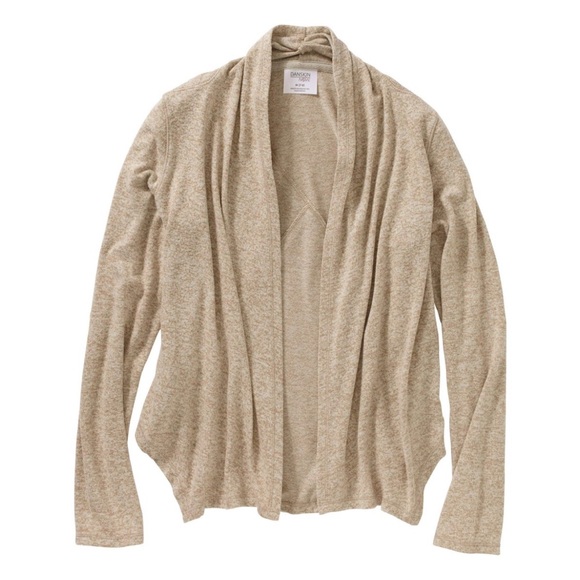 Danskin Now Sweater Oatmeal Heather Cardigan, XL - Picture 1 of 7